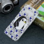 Penguin Pattern Transparent TPU Protective Case for Galaxy S10