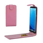 For Galaxy S8 + / G9550 Vertical Flip Leather Case with Card Slot(Pink)