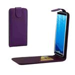 For Galaxy S8 + / G9550 Vertical Flip Leather Case with Card Slot(Purple)