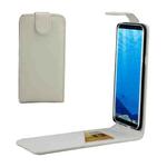 For Galaxy S8 + / G9550 Vertical Flip Leather Case with Card Slot(White)