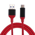 1m Aluminum Alloy Head USB-C / Type-C 3.1 to USB 3.0 Data / Charger Cable(Red)