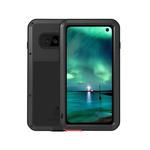 LOVE MEI Powerful Dustproof Shockproof Splashproof Metal + Silicone Combination Case for Galaxy S10 (Black)