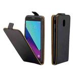For Galaxy J7 (2017) TPU Business Style Vertical Flip Protective Leather Case with Card Slot(Black)