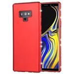 Crystal Decor Sides Smooth Surface Soft TPU Protective Back Case for Galaxy Note9(Red)