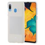 GOOSPERY PEARL JELLY TPU Anti-fall and Scratch Case for Galaxy A30 (White)