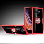 Scratchproof TPU + Acrylic Ring Bracket Protective Case for Galaxy Note 9(Red)