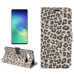 Leopard Texture PU + TPU Horizontal Flip Leather Case for Galaxy S10 Plus, with Holder & Card Slots & Wallet (Brown)