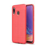 Litchi Texture TPU Shockproof Case for Galaxy A40 (Red)