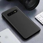 Starry Series Shockproof  Straw Material + TPU Protective Case for Galaxy S10 (Black)
