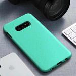 Starry Series Shockproof  Straw Material + TPU Protective Case for Galaxy S10e(Green)