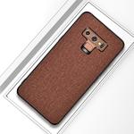 Shockproof Cloth Texture PC+ TPU Protective Case for Galaxy Note9 (Brown)