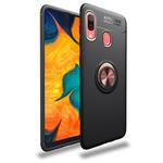 Lenuo Shockproof TPU Case for Galaxy A40, with Invisible Holder(Black Gold)