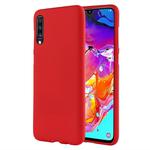 GOOSPERY SOFT FEELING  Liquid TPU Drop Protection Soft Shell for Galaxy A70(Red)