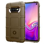 Full Coverage Shockproof TPU Case for Galaxy S10e(Brown)