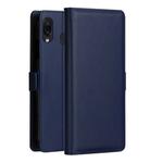 DZGOGO MILO Series PC + PU Horizontal Flip Leather Case for Galaxy A40, with Holder & Card Slot & Wallet (Blue)