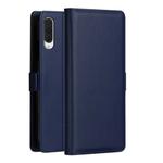 DZGOGO MILO Series PC + PU Horizontal Flip Leather Case for Galaxy A70, with Holder & Card Slot & Wallet (Blue)