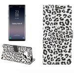 Leopard Pattern Horizontal Flip PU Leather Case for Galaxy Note 9, with Holder & Card Slot & Wallet(White)