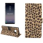 Leopard Pattern Horizontal Flip PU Leather Case for Galaxy Note 9, with Holder & Card Slot & Wallet(Yellow)