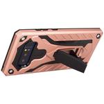 For Galaxy Note 8 PC + TPU Protective Back Cover Case with Holder (Rose Gold)