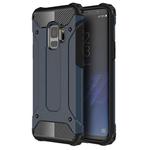 For Galaxy S9 TPU + PC 360 Degree Protection Shockproof Protective Back Case(Navy Blue)