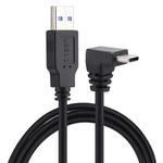 1m USB-C / Type-C Male Elbow to USB 3.0 Male Data Charge Extension Cable