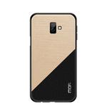 MOFI Shockproof TPU + PC + Cloth Pasted Case for Galaxy J6 Plus (Gold)