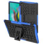 Tire Texture TPU+PC Shockproof Case for Galaxy Tab S5e , with Holder (Blue)