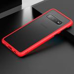 Shockproof  Frosted PC+ TPU Case for Galaxy S10(Red)