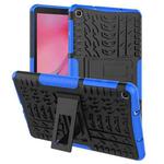 Tire Texture TPU+PC Shockproof Case for Galaxy Tab A 8 (2019) P200 / P205, with Holder (Blue)