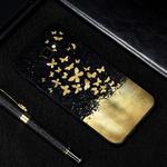 Gold Butterfly Painted Pattern Soft TPU Case for Galaxy J4+