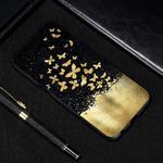 Gold Butterfly Painted Pattern Soft TPU Case for Galaxy J6+