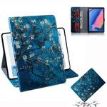 Apricot Blossom Pattern Horizontal Flip Leather Case for Galaxy Tab A 8 (2019) / P200 / P205, with Holder & Card Slot & Wallet