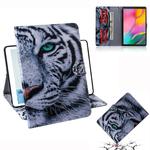 Tiger Pattern Horizontal Flip Leather Case for Galaxy Tab A 10.1 (2019) T510 / T515, with Holder & Card Slot & Wallet