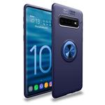 lenuo Shockproof TPU Protective Case for Galaxy S10, with Invisible Holder(Blue)