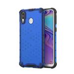 Honeycomb Shockproof PC + TPU Case for Galaxy M20 (Blue)