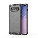 Honeycomb Shockproof PC + TPU Case for Galaxy S10+ (Black)