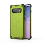 Honeycomb Shockproof PC + TPU Case for Galaxy S10+ (Green)