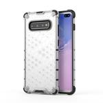 Honeycomb Shockproof PC + TPU Case for Galaxy S10+ (Transparent)