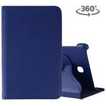 Litchi Texture Rotating ClassicBusiness Horizontal Flip Leather Case for Galaxy Tab A 8.0 T387, with Holder(Dark Blue)