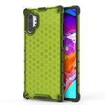 Shockproof Honeycomb PC + TPU Case for Galaxy Note 10+ (Green)