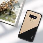 MOFI Shockproof TPU + PC + Cloth Pasted Case for Galaxy Note 9(Gold)