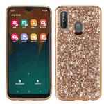 Glittery Powder Shockproof TPU Case for Galaxy A40 (Gold)