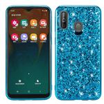 Glittery Powder Shockproof TPU Case for Galaxy A40 (Blue)