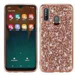Glittery Powder Shockproof TPU Case for Galaxy A40 (Rose Gold)