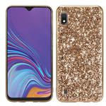 Glittery Powder Shockproof TPU Case for Galaxy A10 (Gold)