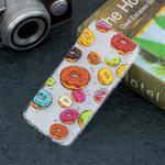 Doughnut Pattern Transparent TPU Protective Case for Galaxy S10e