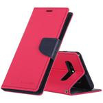 GOOSPERY FANCY DIARY Horizontal Flip PU Leather Case for Galaxy S10, with Holder & Card Slots & Wallet (Rose Red)