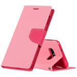GOOSPERY FANCY DIARY Horizontal Flip PU Leather Case for Galaxy S10e, with Holder & Card Slots & Wallet(Pink)