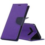 GOOSPERY FANCY DIARY Horizontal Flip PU Leather Case for Galaxy S10 Plus, with Holder & Card Slots & Wallet (Purple)
