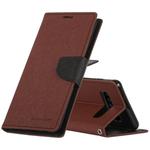 GOOSPERY FANCY DIARY Horizontal Flip PU Leather Case for Galaxy S10 Plus, with Holder & Card Slots & Wallet (Brown)